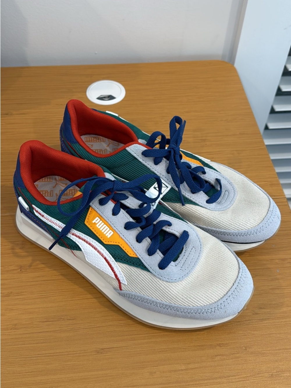 PUMA Future Rider Nh Blue Lace Up Mens sneakers size 7.5